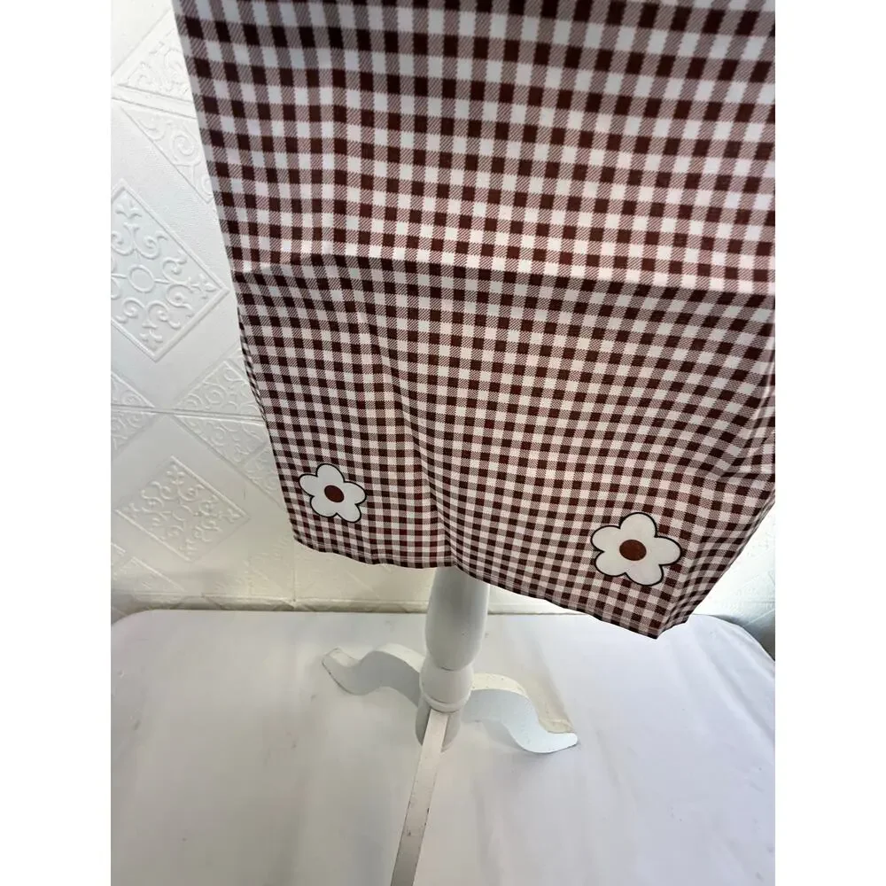 SKU2990 Bib Apron with Terrier Dog Big Pocket Brown & White NWOT